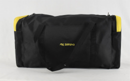 Czarna torba podróżna BISTANA z żółtymi dodatkami - MODA SANOK