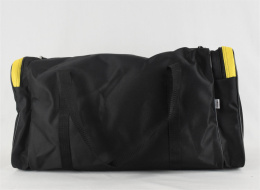 Czarna torba podróżna BISTANA z żółtymi dodatkami - MODA SANOK