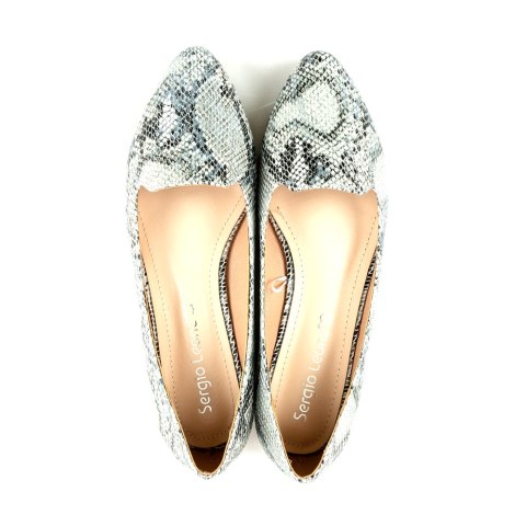 Balerinki wzór wężowej skórki Sergio Leone Moda Sanok