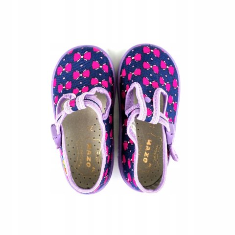 Dziewczęce pantofelki w wstążki Nazo Moda Sanok