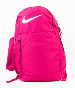 Jednokomorowy plecak Nike w kolorze ciemnoróżowym bez napisów i z piórnikiem - MODA SANOK