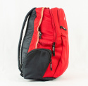Plecak dwukomorowy w kolorze czerwonym, szkolny, sportowy, miejski z małym logo NIKE - MODA SANOK