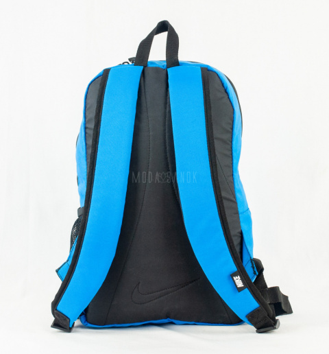 Plecak, sportowy, szkolny, miejski w kolorze niebieskim z logowaniem na przodzie NIKE - MODA SANOK