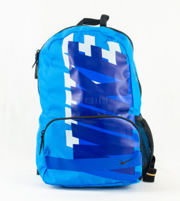 Plecak, szkolny, sportowy, miejski w kolorze niebieskim z dużym biało-niebieskim logowaniem NIKE -MODA SANOK
