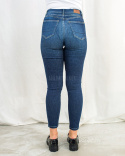 Obcisłe damskie jeansy do kostki z wysokim stanem skinny fit CROSS JEANS - MODA SANOK