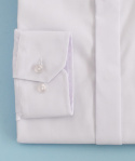 Biała koszula z długim rękawem i zakrytymi guzikami JANKES - MODA SANOK
