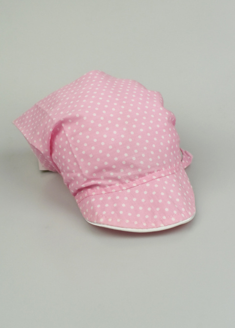 Miękkie dziewczęce wiązane chustki na głowe z małym daszkiem - MODA SANOK