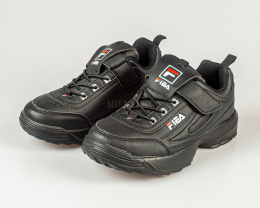 Buty sportowe czarne lekkie na rzep - MODA SANOK