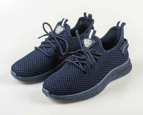 Granatowe buty sportowe ,siatka, skarpeta wsuwane lekkie SEASTAR - MODA SANOK
