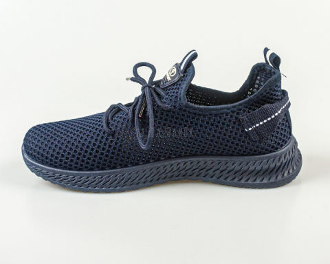 Granatowe buty sportowe ,siatka, skarpeta wsuwane lekkie SEASTAR - MODA SANOK