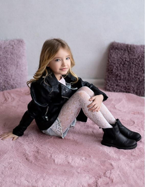 Rajstopy dziewczęce ażurowe KNITTEX WERA-MODA SANOK