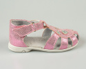 Sandałki dziewczęce różowe zabudowane przody KORNECKI-MODA SANOK