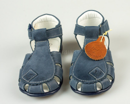 Sandały chłopięce zabudowane skórzane EMEL-MODA SANOK