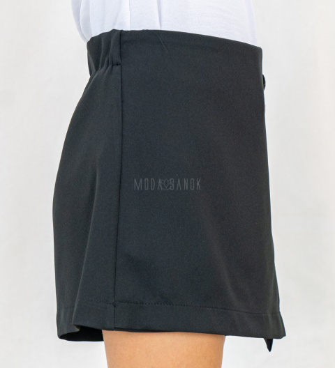 Spódnico- spodenki dziewczęce wizytowe czarne KLAUDYNKA-MODA SANOK