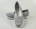 Szare wsuwane tenisówki , balerinki damskie, lekkie ażurowe SEASTAR - MODA SANOK