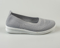 Szare wsuwane tenisówki , balerinki damskie, lekkie ażurowe SEASTAR - MODA SANOK
