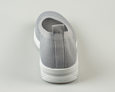 Szare wsuwane tenisówki , balerinki damskie, lekkie ażurowe SEASTAR - MODA SANOK