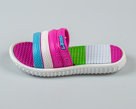 Dziecięce kolorowe klapki na basen - MODA SANOK