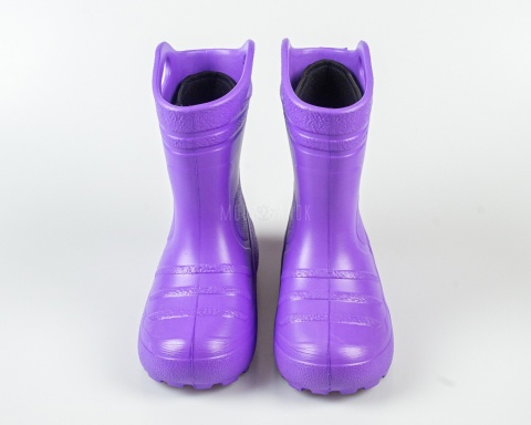 Kalosze dziecięce EVA fioletowe z ociepleniem KOLMAX - MODA SANOK