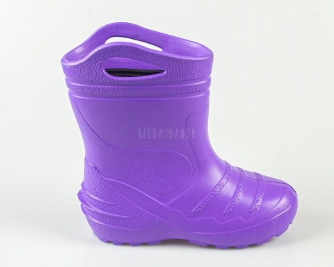 Kalosze dziecięce EVA fioletowe z ociepleniem KOLMAX - MODA SANOK