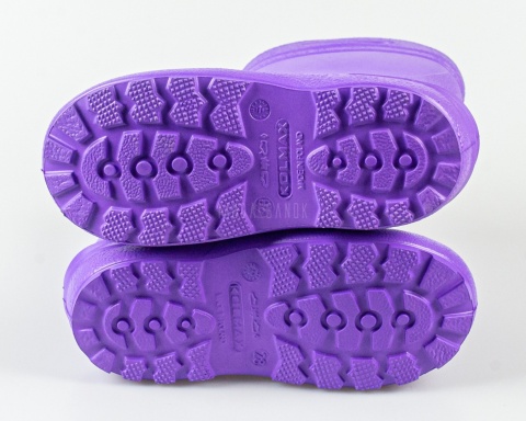 Kalosze dziecięce EVA fioletowe z ociepleniem KOLMAX - MODA SANOK