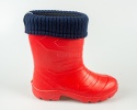 Kalosze dziecięce ocieplane lekkie czerwone LEMIGO - MODA SANOK