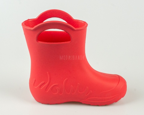 Kalosze dziecięce piankowe lekkie czerwone frog ZETPOL - MODA SANOK