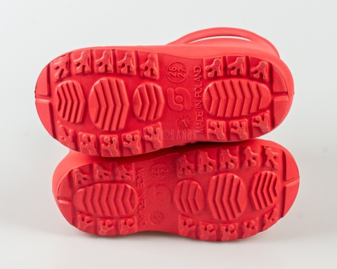 Kalosze dziecięce piankowe lekkie czerwone frog ZETPOL - MODA SANOK