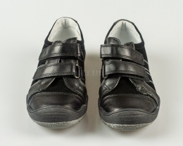 Półbuty chłopięce czarne na rzepy KORNECKI - MODA SANOK