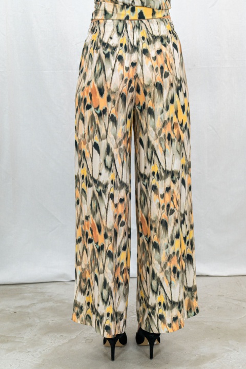 Komplet damski zestaw bluzka z krótkim rękawem i lużne spodnie na gumce BARTON - MODA SANOK