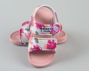 Różowe piankowe sandały dziecięce na rzep lekkie wygodne AMERICAN CLUB - MODA SANOK
