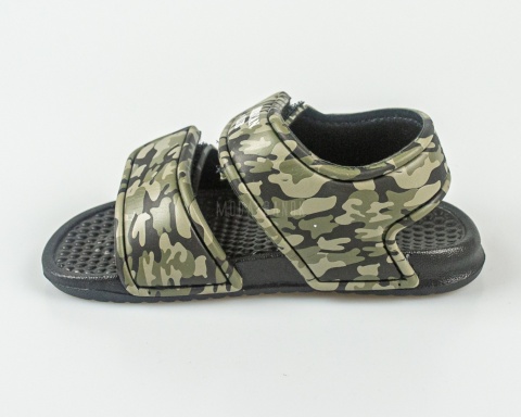 Sandały dziecięce piankowe moro zielone na rzepy lekkie wygodne AMERICAN CLUB - MODA SANOK