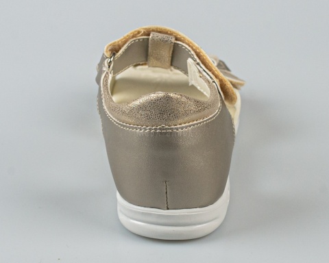 Sandały dziewczęce złote z kokardką KORNECKI - MODA SANOK