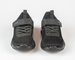 Sportowe buty dziewczęce czarne lekkie zapinane na rzep Gelteo  - MODA SANOK