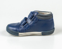 Trzewiki chłopięce ciemny granat skórzane zapinane na rzepy KORNECKI - MODA SANOK