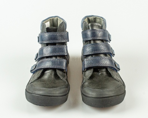 Trzewiki chłopięce nieocieplane czarne na rzepy KORNECKI - MODA SANOK