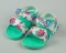 Zielone piankowe sandały dziecięce na rzep lekkie wygodne AMERICAN CLUB - MODA SANOK