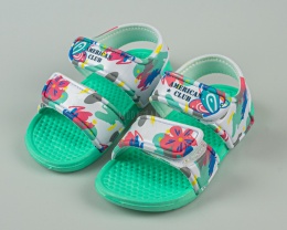 Zielone piankowe sandały dziecięce na rzep lekkie wygodne AMERICAN CLUB - MODA SANOK