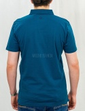 Turkusowa męska koszulka polo O-NIKOS VOLCANO - MODA SANOK