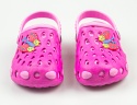 Różowe kroksy z motylkiem SUPER COOL - MODA SANOK