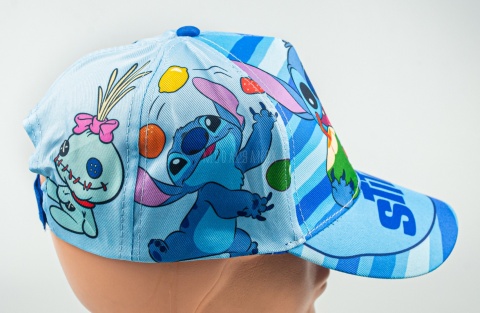 Niebieska czapka z daszkiem STITCH DISNEY - MODA SANOK