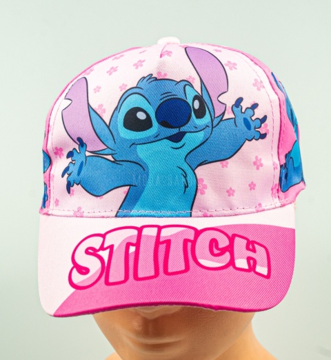 Różowa czapka z daszkiem STITCH DISNEY - MODA SANOK