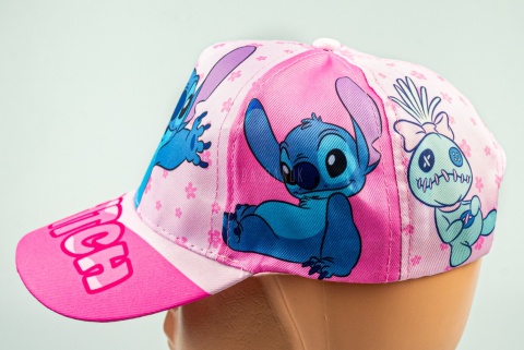 Różowa czapka z daszkiem STITCH DISNEY - MODA SANOK