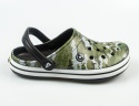 Kroksy dziecięce jasne moro zielone AMERICAN CLUB - MODA SANOK
