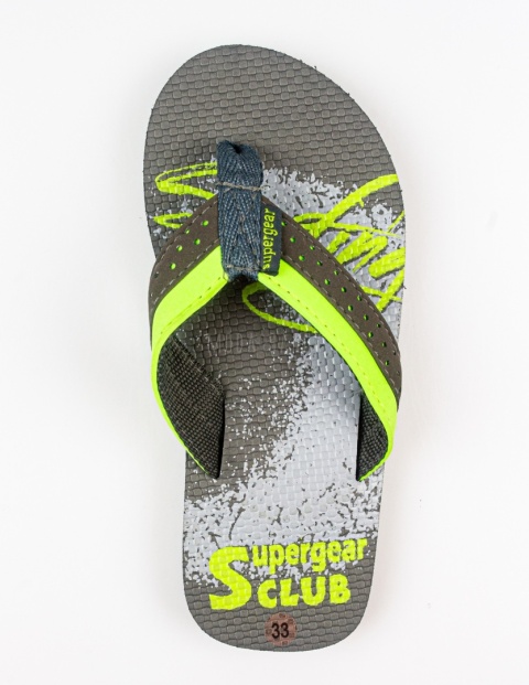 Szaro-zielone japonki dziecięce SUPERGEAR CLUB - MODA SANOK