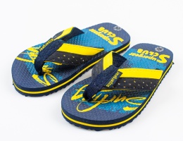 Granatowo-żółte japonki dziecięce SUPERGEAR CLUB - MODA SANOK