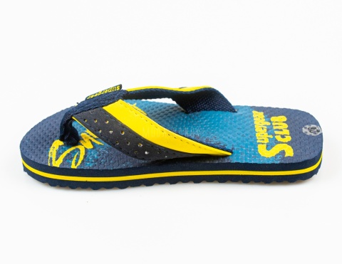 Granatowo-żółte japonki dziecięce SUPERGEAR CLUB - MODA SANOK