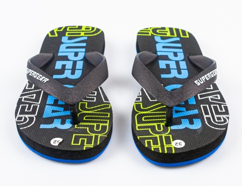 Czarne japonki dziecięce SUPER GEAR - MODA SANOK