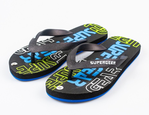 Czarne japonki dziecięce SUPER GEAR - MODA SANOK