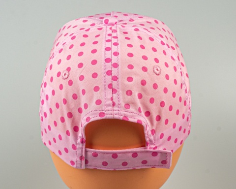 Różowa czapka z brokatowym daszkiem NOVITI - MODA SANOK